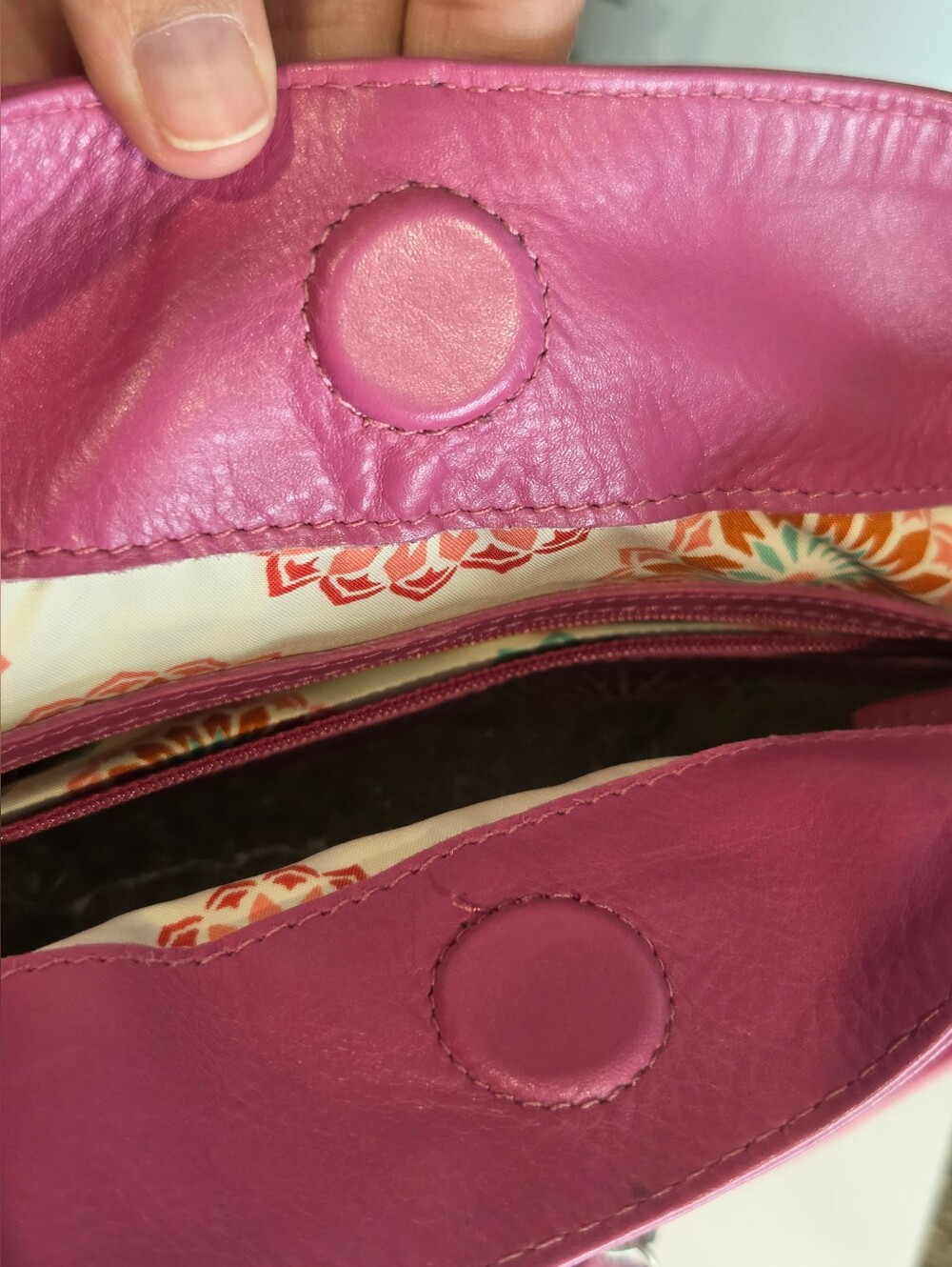 Radley London Pink Leather Whipstitch Tote Shoulder Bag - EUC - Picture 15 of 16